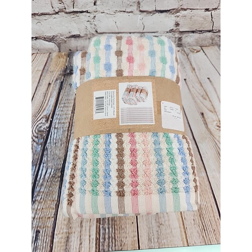 NEW SAND CLOUD Bath Towel 100% Turkish Organic Cotton Saturnia Haze 30" x 60" - Picture 4 of 6